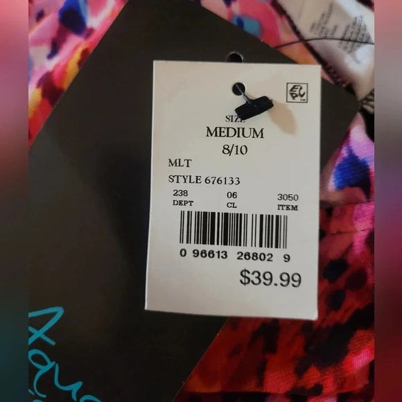 NWT Aqua green colorful one piece - Picture 8 of 11